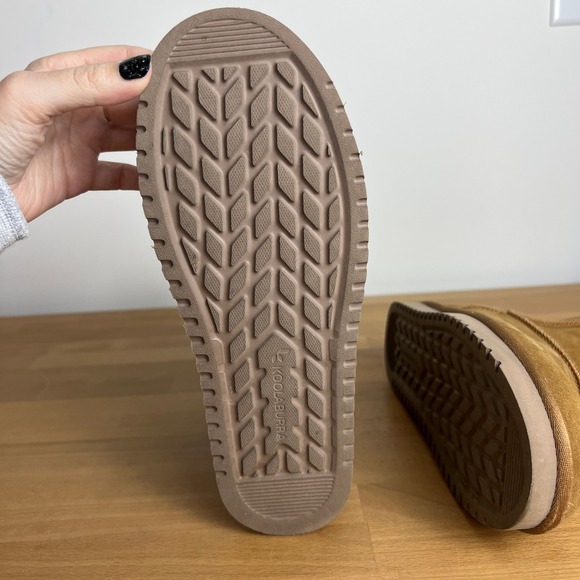 Koolaburra‎ by UGG Classic Tall Boots Chestnut Suede Sheepskin Lined Size 8 - Picture 4 of 8